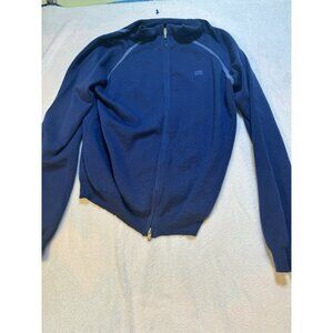 US Airways Jacket Mens MedWool Blend Full Zip Blue by Stan Herman Workwear NEW
